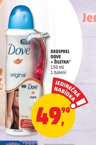 DEOSPREJ DOVE + ŽILETKA