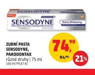 ZUBNÍ PASTA SENSODYNE, PARODONTAX