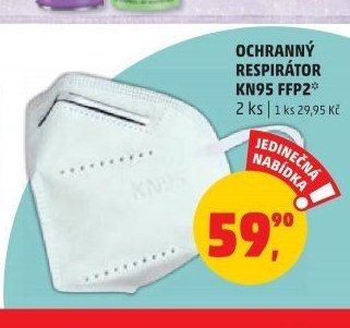 OCHRANNÝ RESPIRÁTOR KN95 FFP2