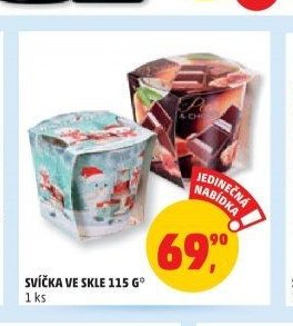 SVÍČKA VE SKLE 115 G