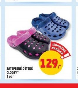 ZATEPLENÉ DĚTSKÉ CLOGSY