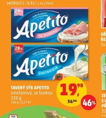 Tavený sýr Apetito