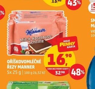 Oříškovomléčné řezy Manner