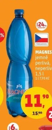 Magnesia jemně perlivá, neperlivá