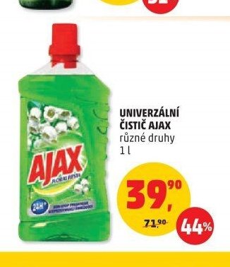 Univerzální čistič Ajax různé druhy