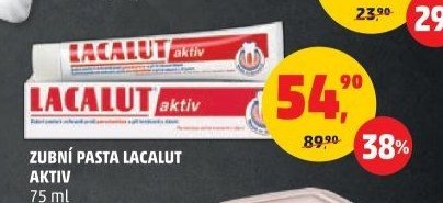 ZUBNÍ PASTA LACALUT AKTIV