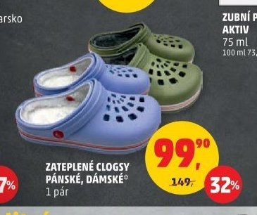 ZATEPLENÉ CLOGSY PÁNSKÉ, DÁMSKÉ