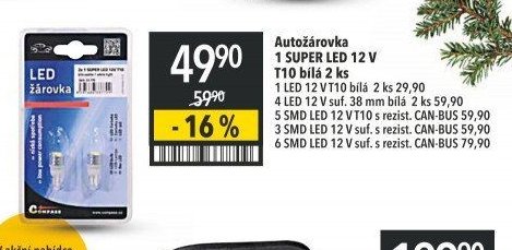Autožárovka SUPER LED 12 V