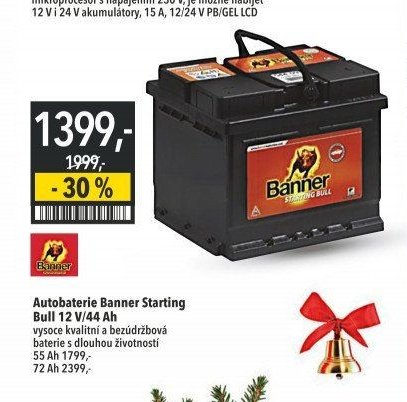 Autobaterie Banner Starting Bull 12 V/44 Ah