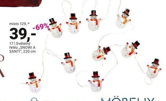 Světelný řetěz SNOWI A SANTI - Möbelix akcniletaky.com
