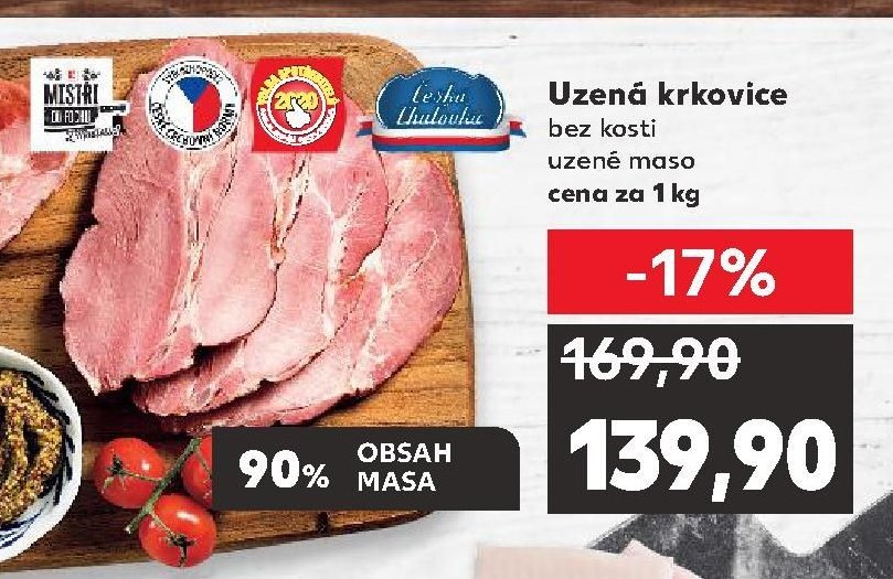 Uzená krkovice bez kosti