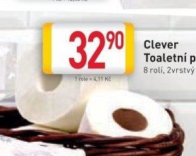 Clever Toaletní papír 8 rolí