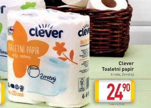 Clever Toaletní papír 4 role