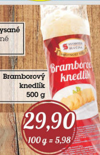 Bramborový knedlík Svoboda Blučina