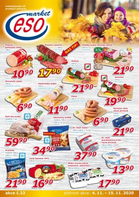 akční leták ESO MARKET 4.11.2020-15.11.2020
