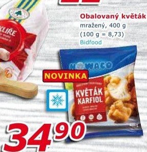 Obalovaný květák mražený Nowaco