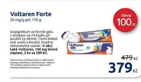 Voltaren Forte 20 mg/g gel, 150 g