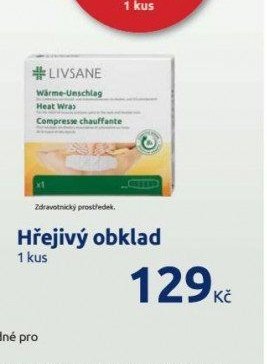 LIVSANE Hřejivý obklad 1 kus
