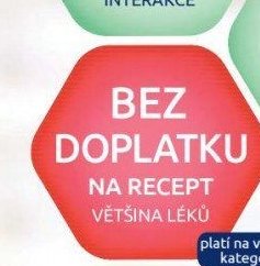 BEZ DOPLATKU NA RECEPT VĚTŠINA LÉKŮ