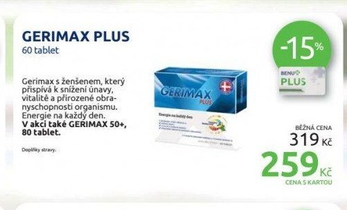 GERIMAX PLUS, 60 tablet