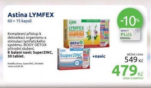 Astina LYMFEX 60 + 15 kapslí