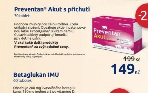 Preventan Akut s příchutí