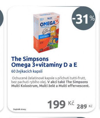 The Simpsons Omega 3+vitaminy D a E