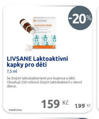 LIVSANE Laktoaktivní kapky pro děti