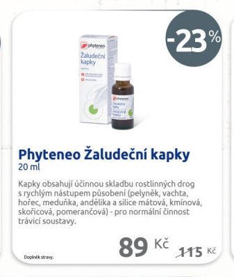 Phyteneo Žaludeční kapky 20 ml