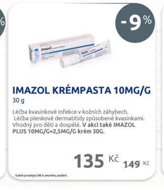 IMAZOL KRÉMPASTA 10MG/G 30 g