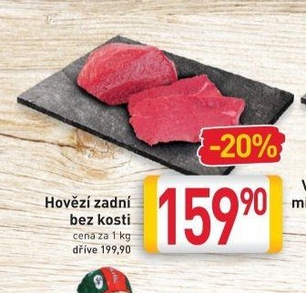 Hovězí zadní bez kosti