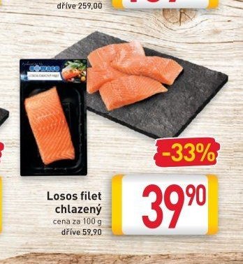 Losos filet chlazený