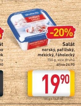 Salát norský, pařížský, mexický, řáholecký