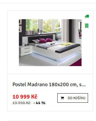 Postel Madrano 180x200 cm, s... - ASKO akcniletaky.com