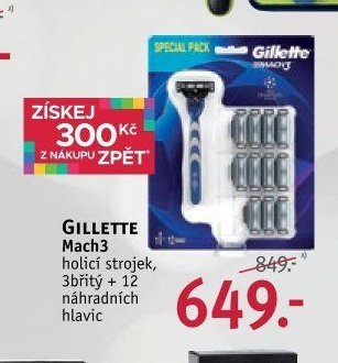 GILLETTE Mach3 holicí strojek