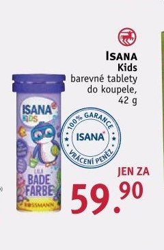 ISANA Kids barevné tablety do koupele