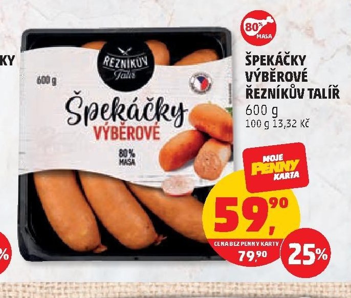 ŠPEKÁČKY VÝBĚROVÉ ŘEZNÍKŮV TALÍŘ