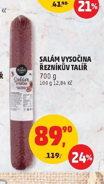 SALÁM VYSOČINA ŘEZNÍKŮV TALÍŘ