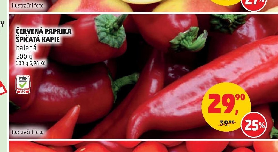 ČERVENÁ PAPRIKA ŠPIČATÁ KAPIE