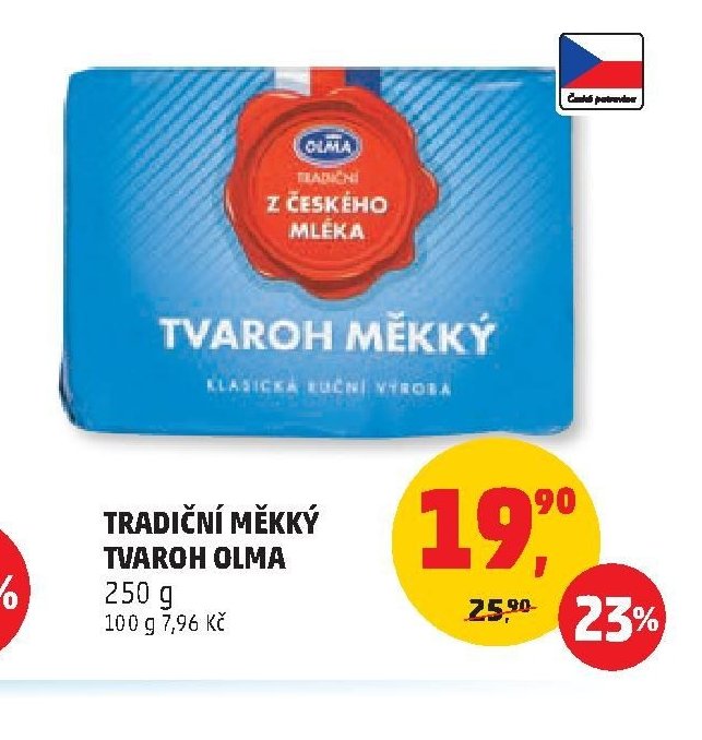 TRADIČNÍ MĚKKÝ TVAROH OLMA