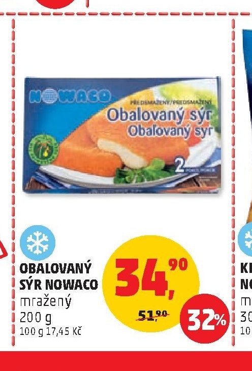 Obalovaný sýr Nowaco