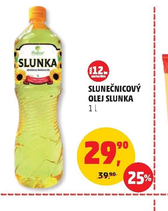 SLUNEČNICOVÝ OLEJ SLUNKA