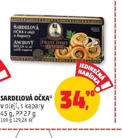 SARDELOVÁ OČKA FRANZ JOSEF