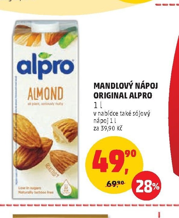 MANDLOVÝ NÁPOJ ORIGINAL ALPRO