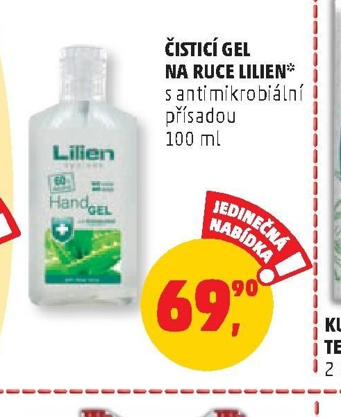 ČISTÍCÍ GEL NA RUCE LILIEN