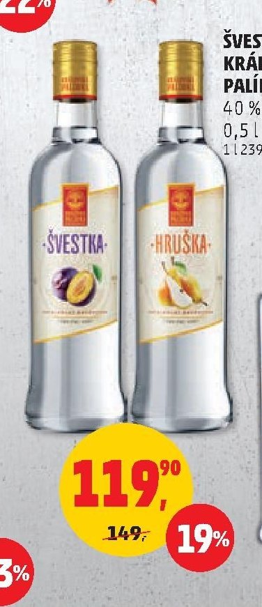 ŠVESTKA, HRUŠKA KRÁLOVSKÁ PALÍRNA
