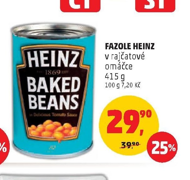 FAZOLE HEINZ v rajčatové omáčce 415 g