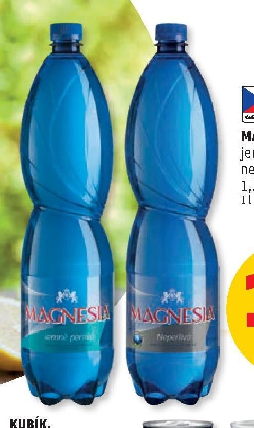 Magnesia jemně perlivá, neperlivá 1,5 l