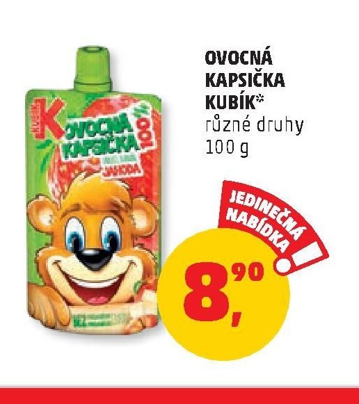 Ovocná kapsička Kubík