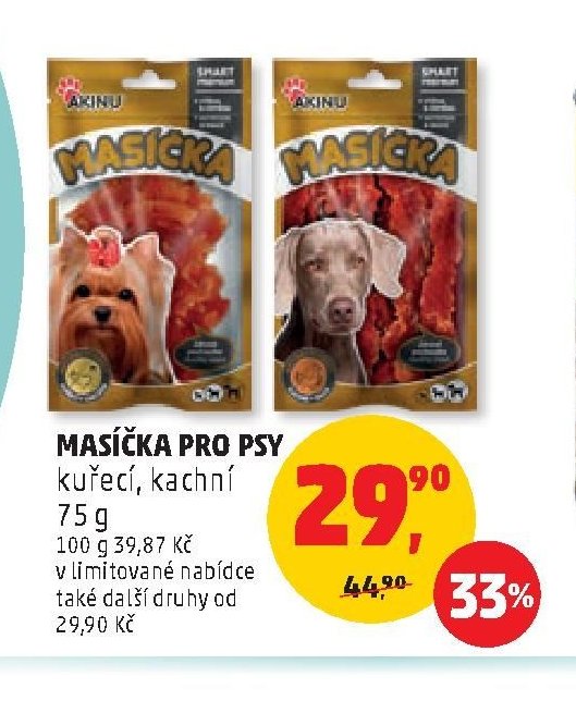 Masíčka pro psy (kuřecí, kachní) 75 g